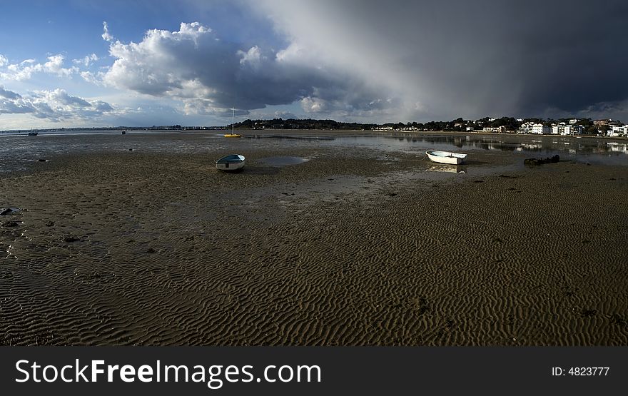 Dramatic sky and outflow in dorset. Dramatic sky and outflow in dorset