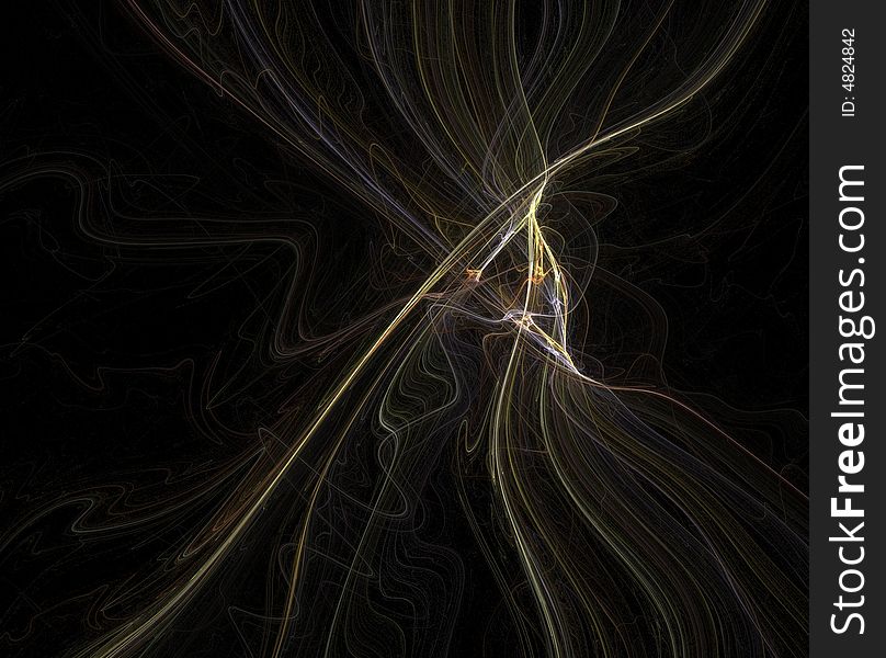 An abstract fractal, computer generated