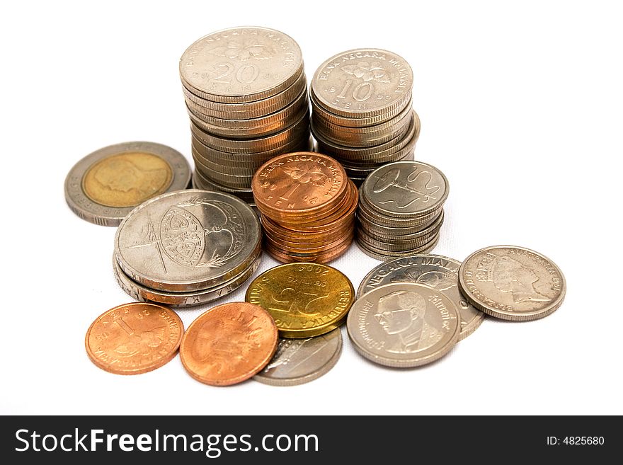 Variant coins stack improperly with white background