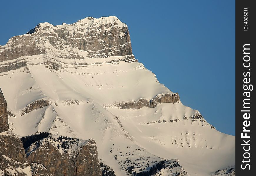 Mount Rundle in the Canadian Rockies