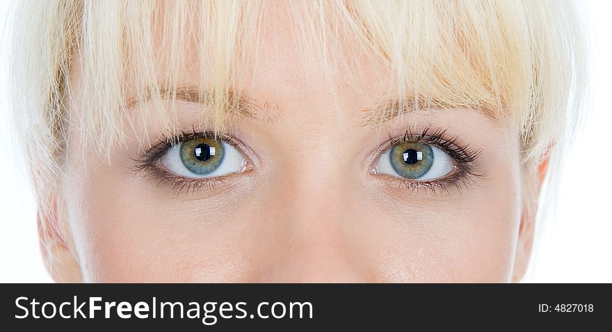 Girl with beautiful grin eyes