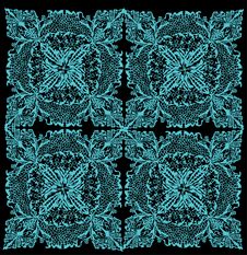 Blue Symmetric Decoration Royalty Free Stock Photo Blue Symmetric Decoration Royalty Free Stock Photo