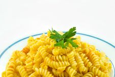 Whole Wheat Spiral Macaroni.... Stock Images