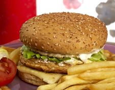 Burger Series Royalty Free Stock Photo Burger Series Royalty Free Stock Photo