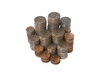 Stacks Of Coins Stock Photo