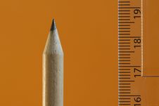 Pencil - Ruler 1 Stock Image Pencil - Ruler 1 Stock Image
