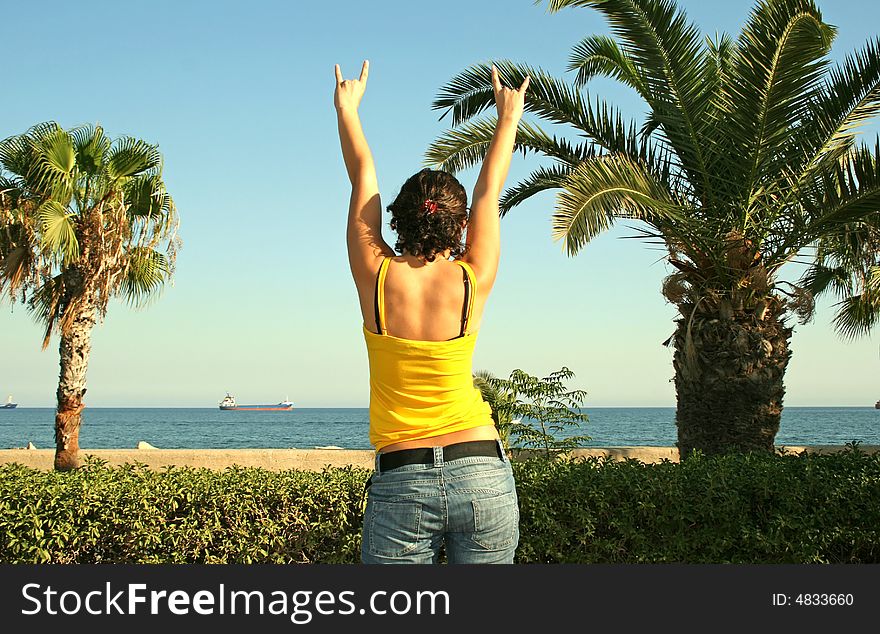 Girl And Sea