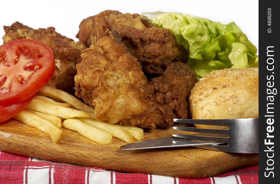 Delicious chicken wings and dressing. Delicious chicken wings and dressing