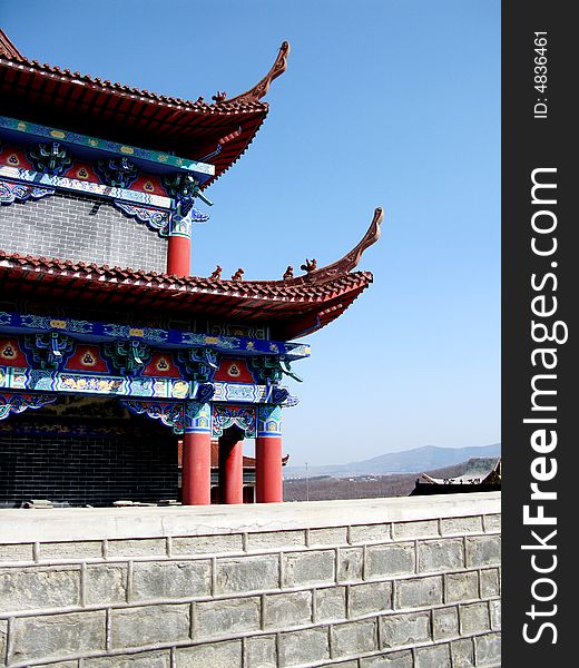 The main hall of the China Buddhist temple, a Buddhist worship is the main location. The main hall of the China Buddhist temple, a Buddhist worship is the main location.