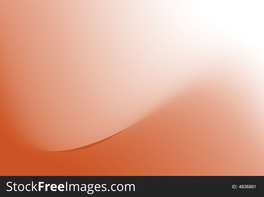 Orange and white background with curves