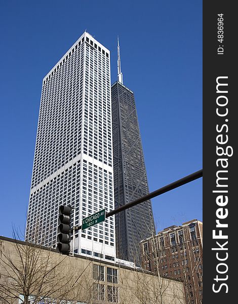 Chicago Avenue in Chicago, Il.