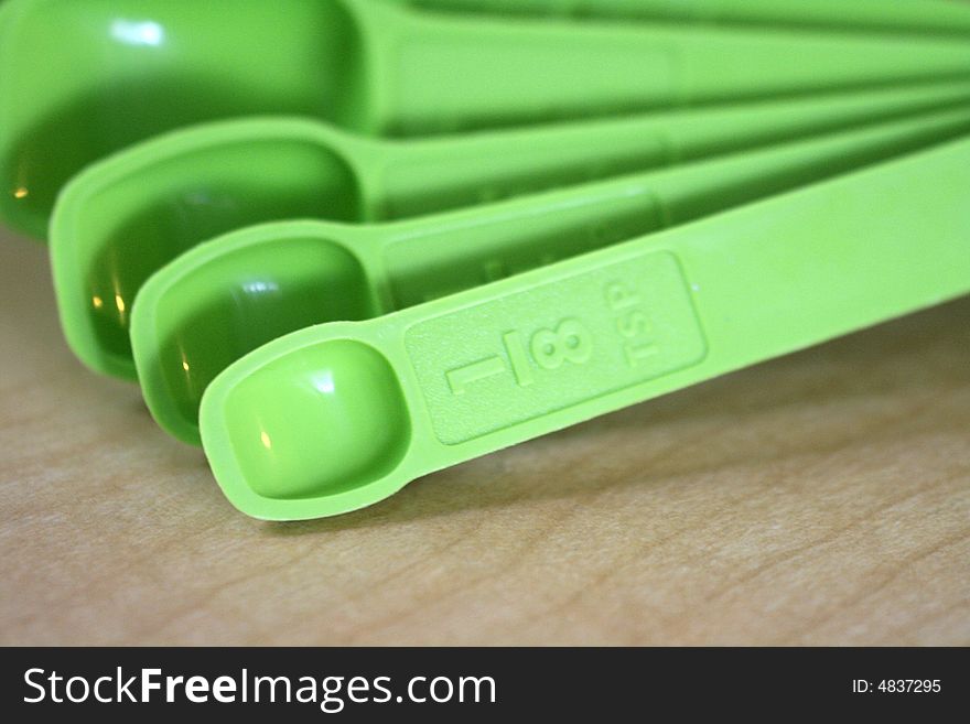 Green Measuring Spoons