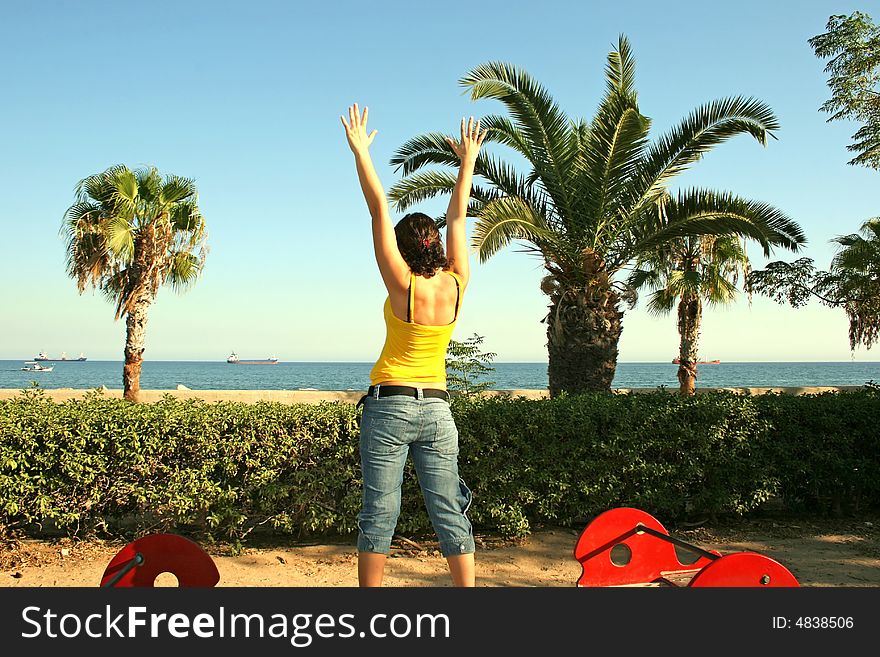 Girl and sea