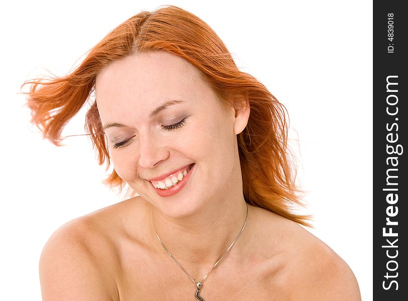 Redhead woman portrait