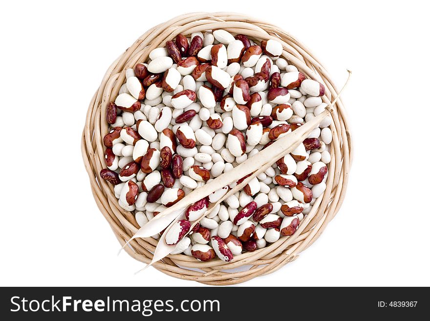 Basket With Bean Pods