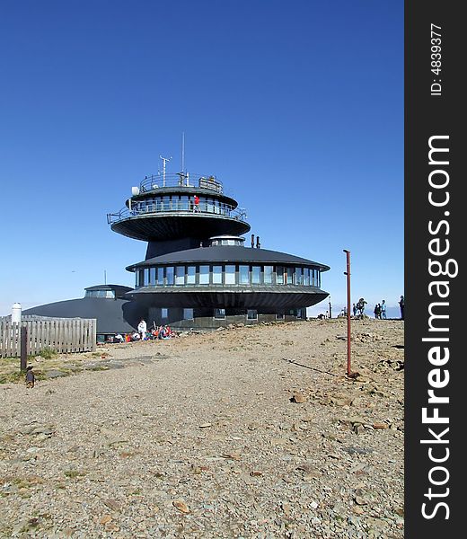 Shelter- home on the mountain top Sniezka in Poland