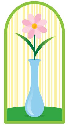 Flower In Bud Vase On Table Royalty Free Stock Images Flower In Bud Vase On Table Royalty Free Stock Images