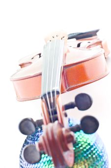 Violin And Disco Ball Stock Image Violin And Disco Ball Stock Image