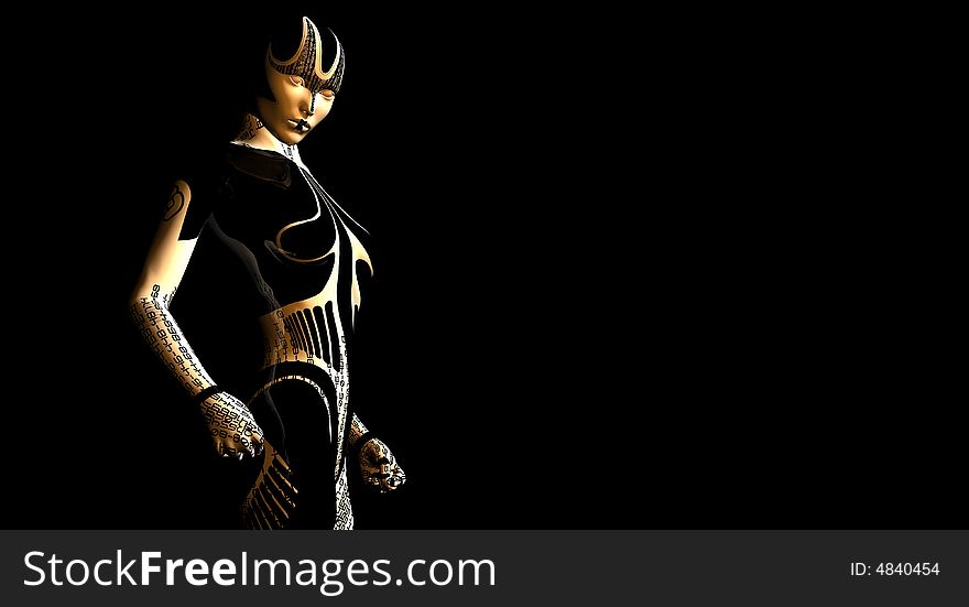 Coded cyborg collection cg render. Coded cyborg collection cg render