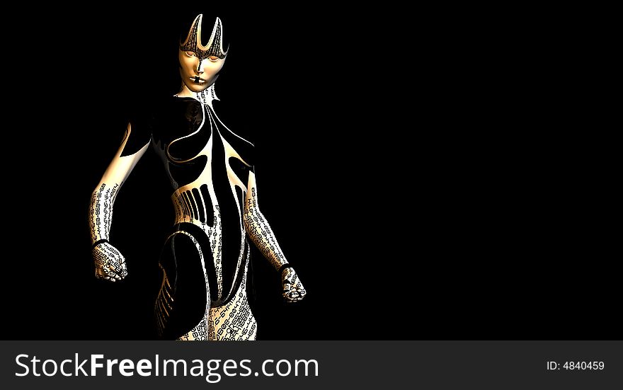 Coded cyborg collection cg render. Coded cyborg collection cg render