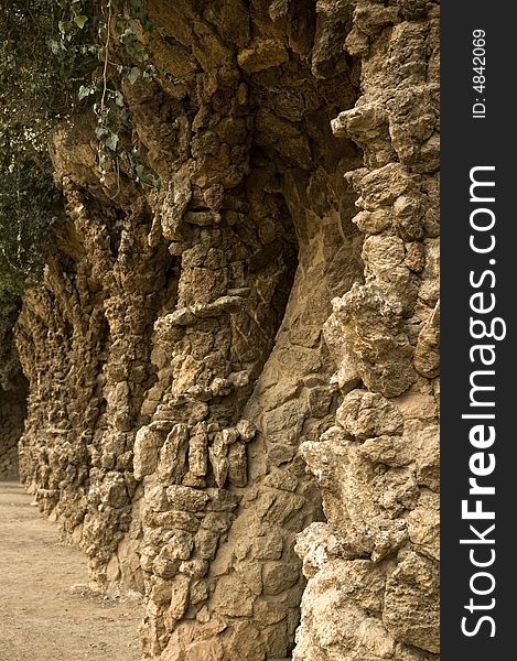 Park guell. barcelona. antonio gaudi