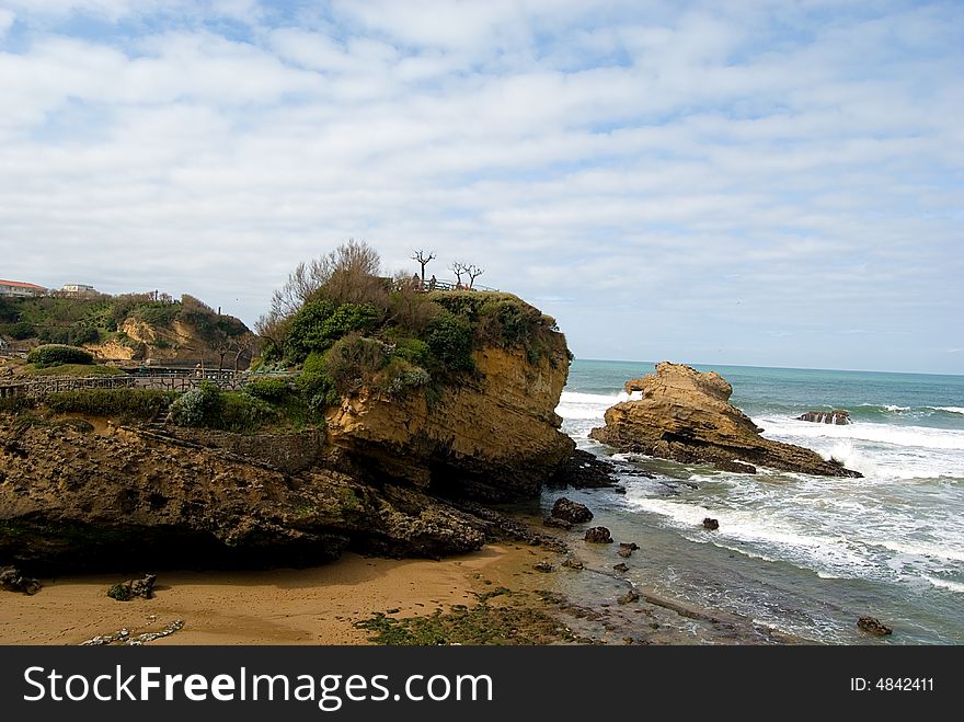 This is the main Biarritz Beach in Basque country (France). This is the main Biarritz Beach in Basque country (France)