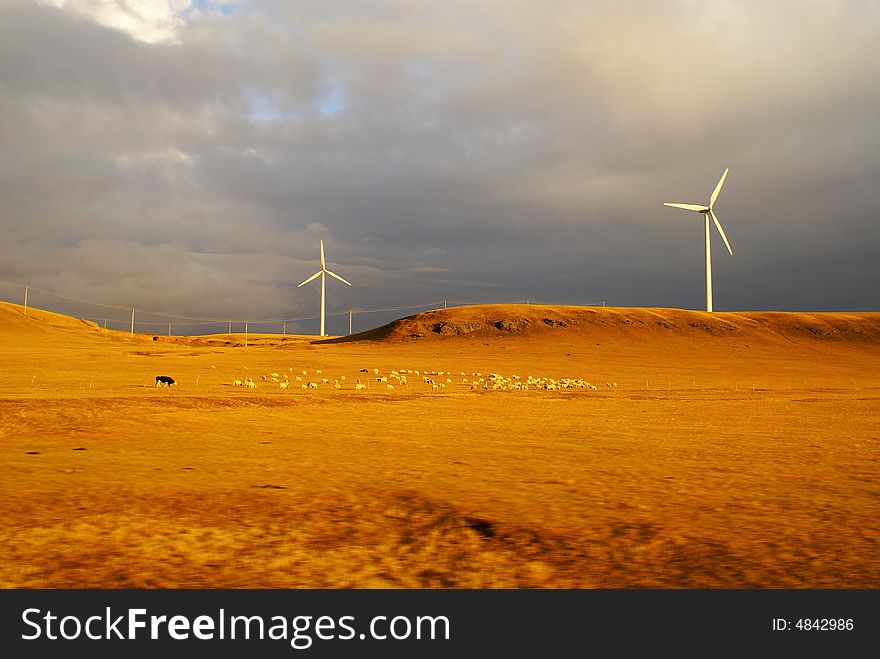 Wind energy plant