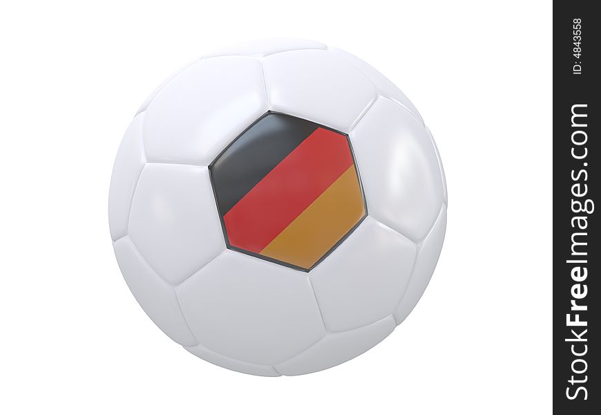 Ball with flag of the Germany