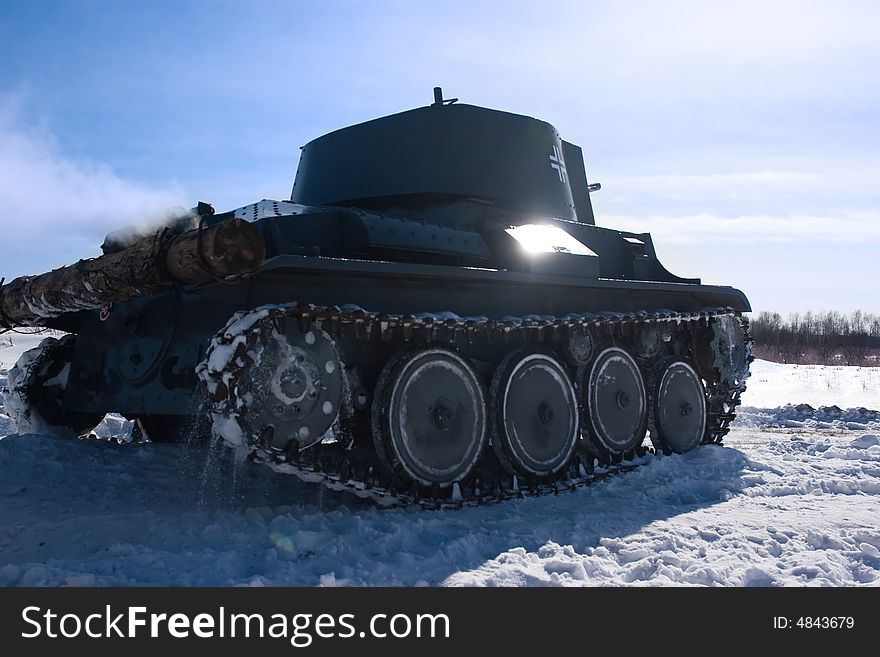 Model of warld war II german light tank