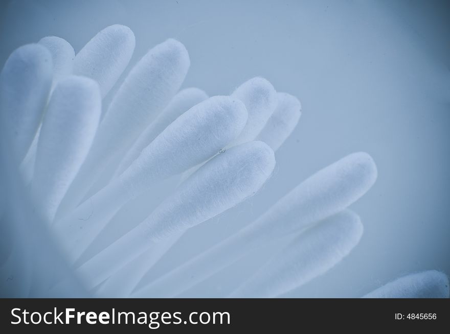 Cotton Buds in bathroom environment