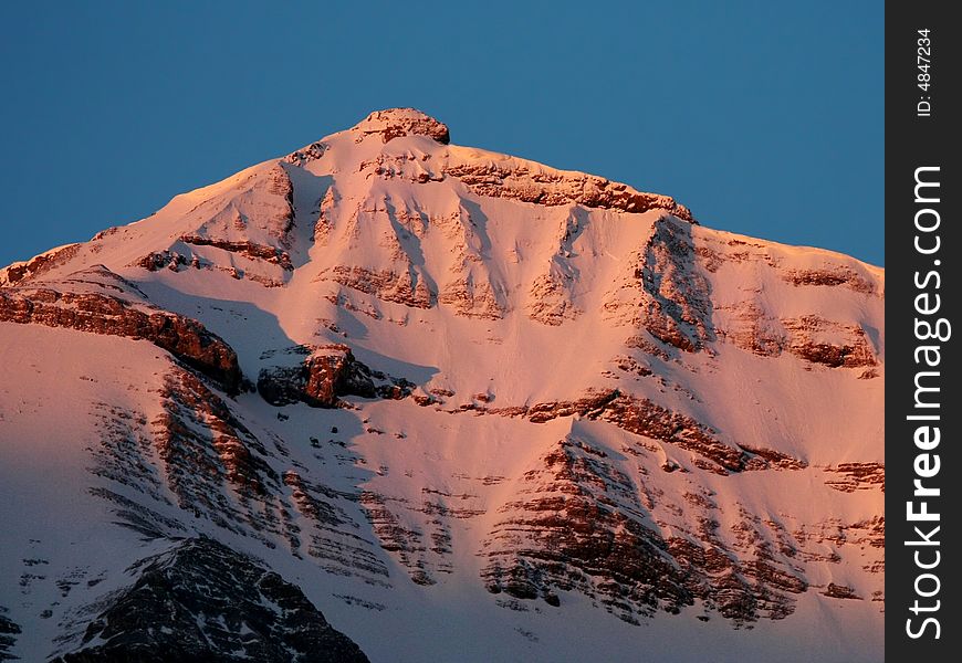 Mount Rundle in the Canadian Rockies