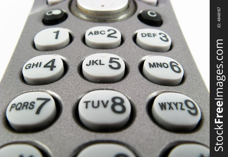 Telephone keypad dial buttons