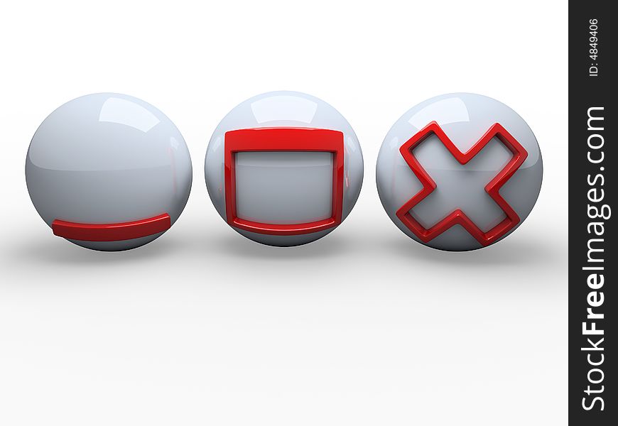 3d buttons in windows style. 3d buttons in windows style