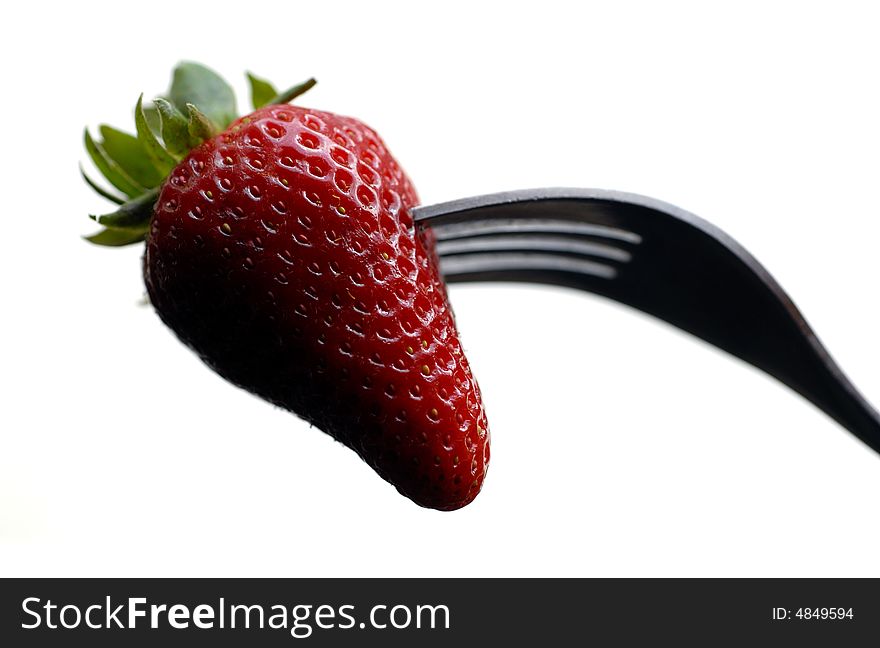 Fork And Strawberry