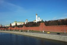 General View At Moscow Kremlin And Moskva River Royalty Free Stock Images General View At Moscow Kremlin And Moskva River Royalty Free Stock Images