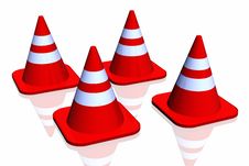 3d Traffic Cone Royalty Free Stock Photos 3d Traffic Cone Royalty Free Stock Photos
