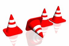 3d Traffic Cone Royalty Free Stock Image 3d Traffic Cone Royalty Free Stock Image