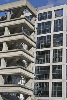 Modern Demolition And Building Construction Royalty Free Stock Image Modern Demolition And Building Construction Royalty Free Stock Image