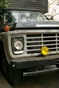 Parked Delivery Truck Royalty Free Stock Image Parked Delivery Truck Royalty Free Stock Image