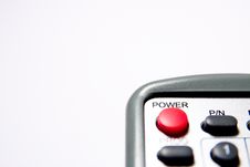 Power Button Of The Remote Royalty Free Stock Photography