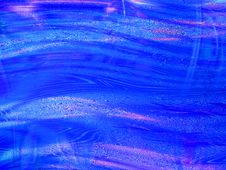 Blue Wavy Abstract Background Stock Photo