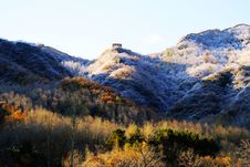 The Great Wall In Snow Stock Images The Great Wall In Snow Stock Images