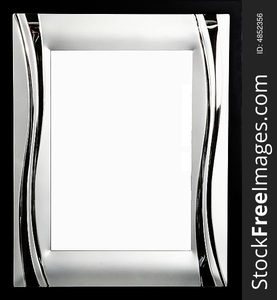 Metallic photoframe with space for your text or photo