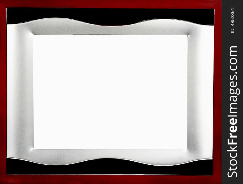 Metallic photo frame with space for your text or photo. Metallic photo frame with space for your text or photo