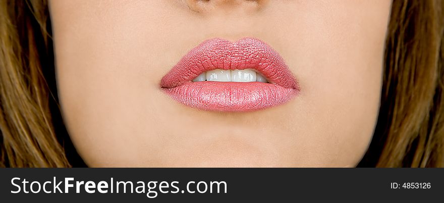 Soft very sensual womans lips