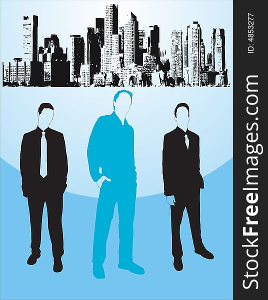 Business people - man - illustration