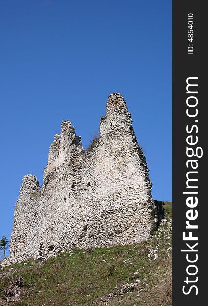Ruin of castle in sklabina