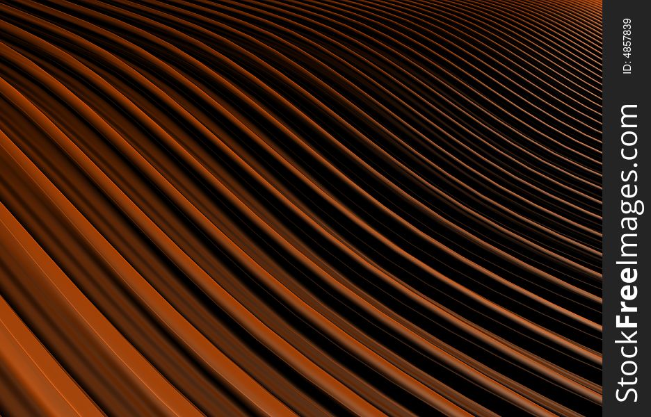 Abstract brown wavy lines for background
