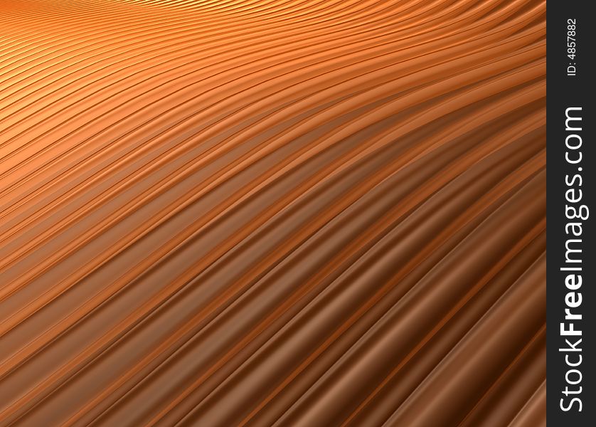 Orange and brown wavy lines