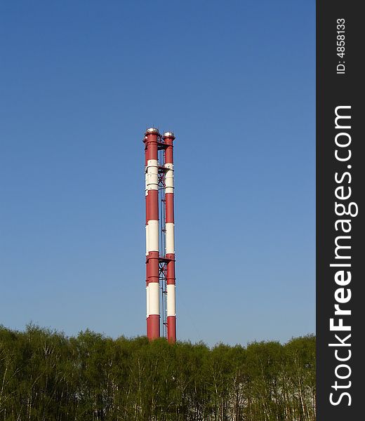 Chimneys Of Thermal Power Station